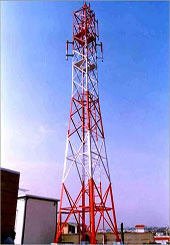 120 m Guyed Mast Designed, Fabricated, Supplied and Installed for ECIL at Amtla, Kolkata, India